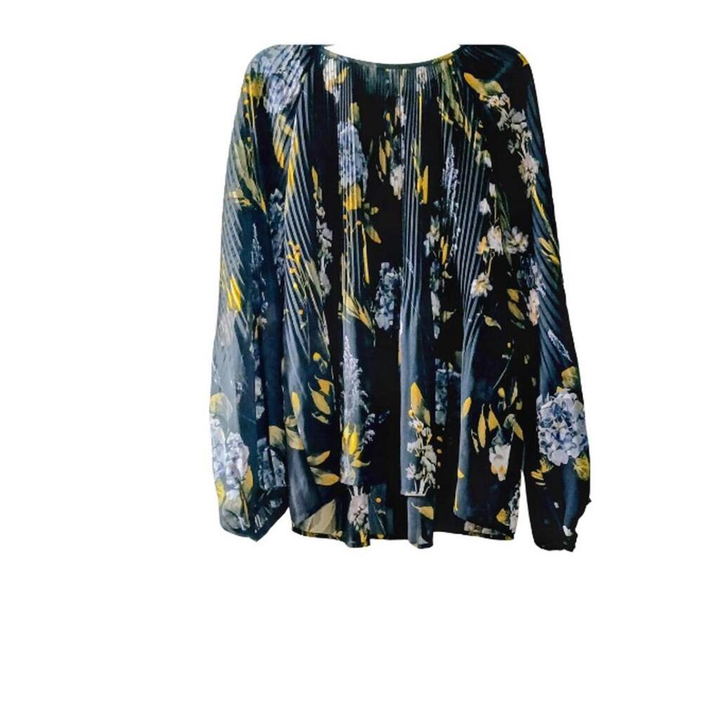 Floral Pleated Blouse by A New Day - Size L